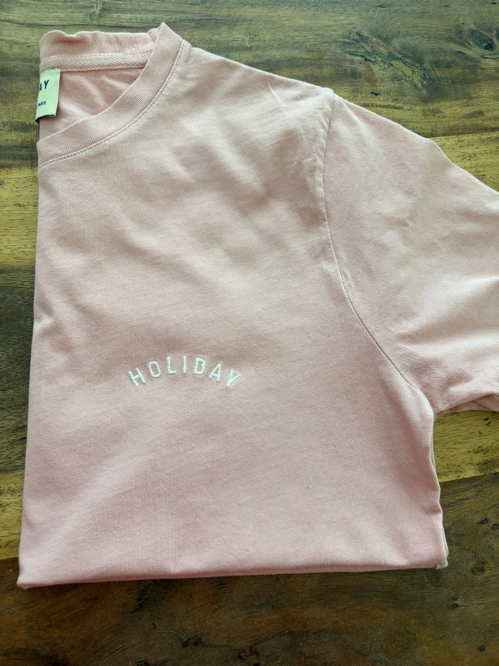 Sezane Holiday T-shirt - Sézane X Holiday Candy Pink / Ecru - Size S